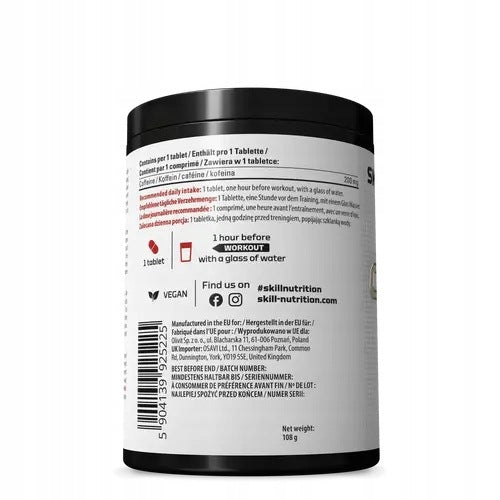 Skill Nutrition Caffeine 200 mg tablets, 240 pcs Brand no brand