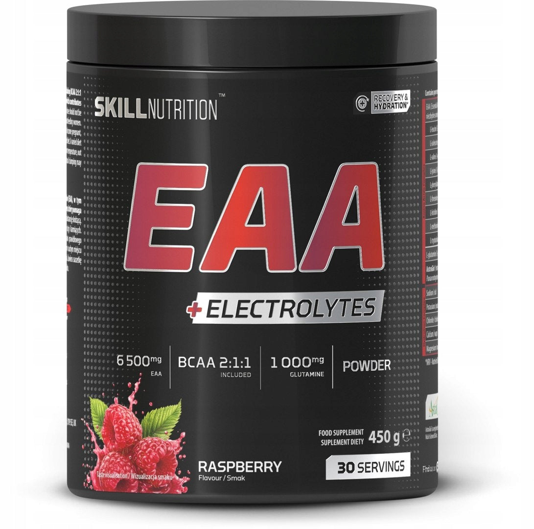 Skill Nutrition EAA + ELECTROLYTES RASPBERRY 450 g amino acids regeneration