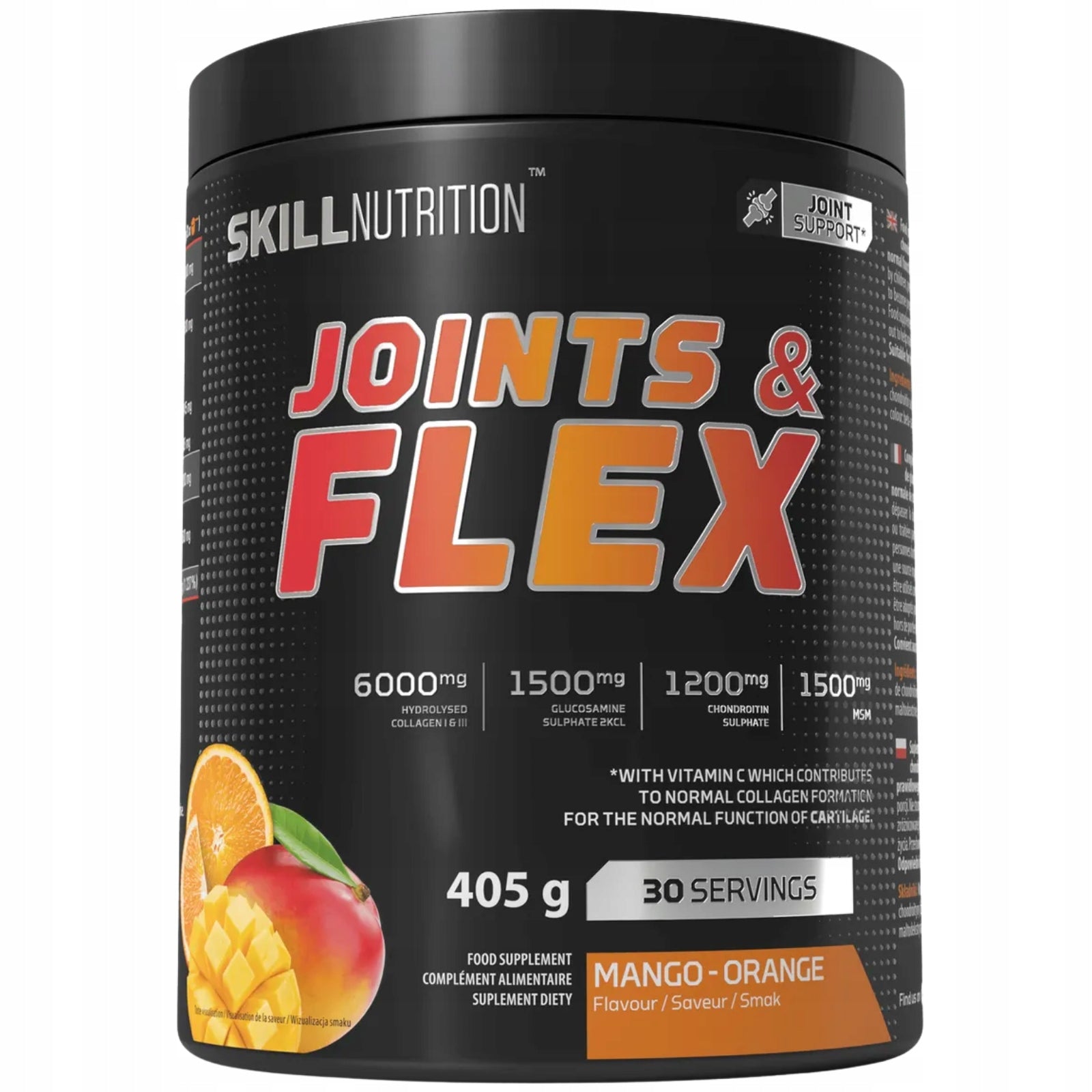 Skill Nutrition Joints & Flex Mango Orange 405 g JOINTS ligament collagen