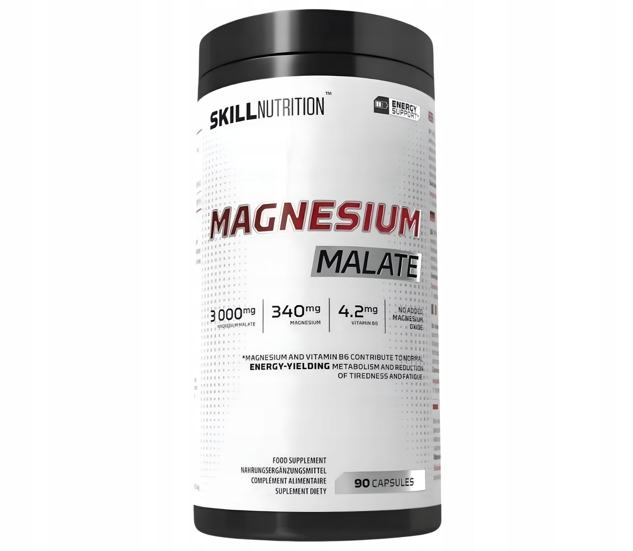 Skill Nutrition Magnesium Malate Vitamin B6 Nerve Fatigue 120 capsules