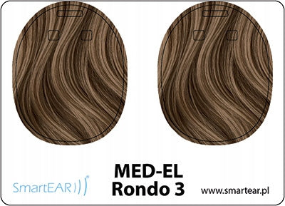 Skin for processor MED-EL Rondo 3 - brown hair