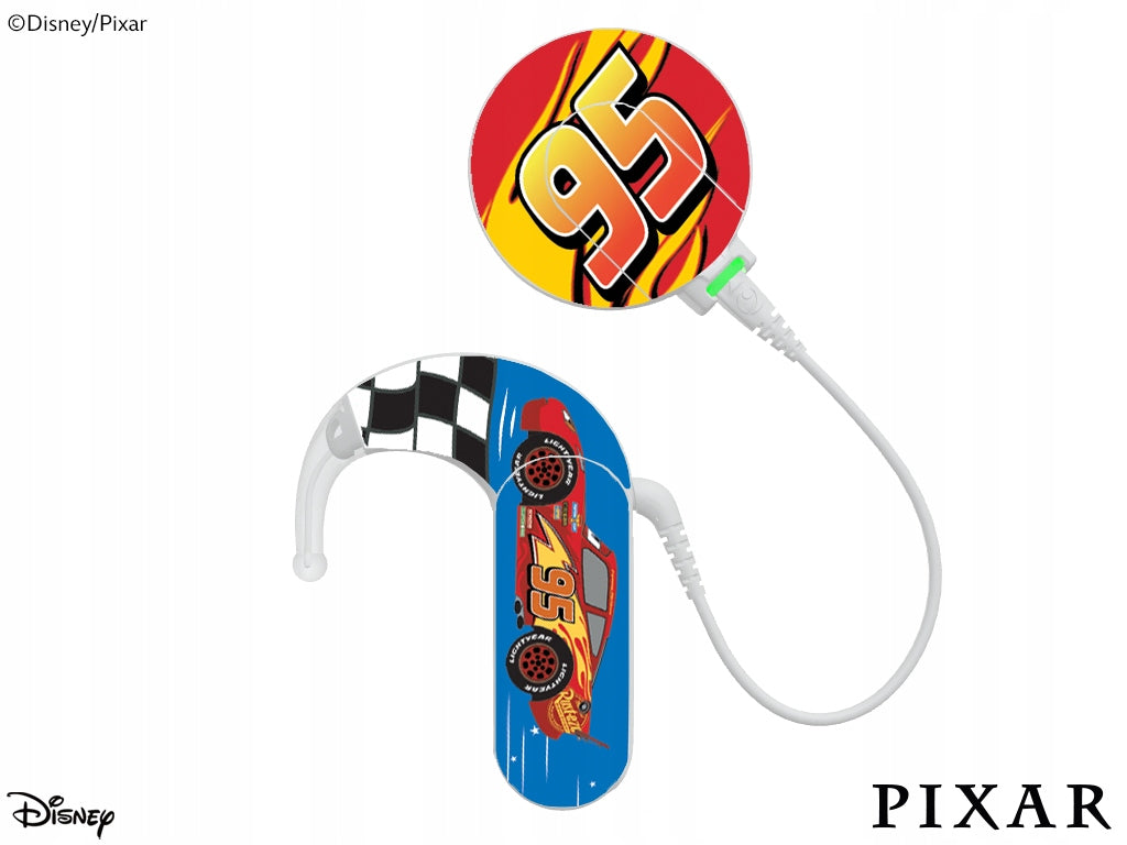 Skin / stickers for speech processor MED-EL Sonnet 3 - Pixar Lightning McQueen