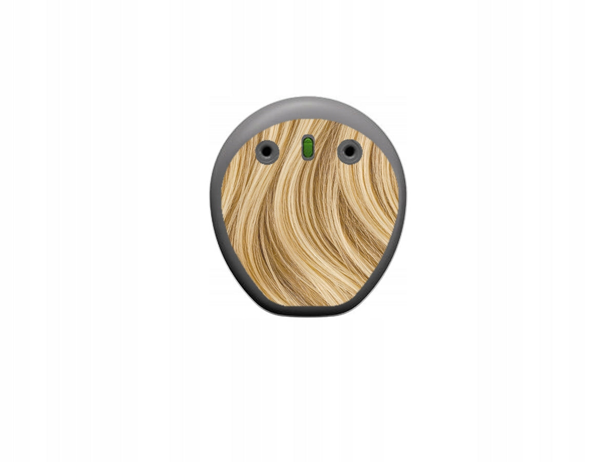 Skins for Cochlear Kanso 3 processor - blonde hair Medical device no