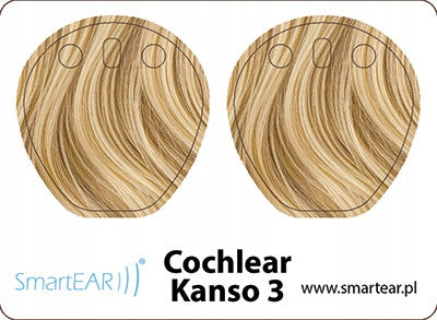 Skins for Cochlear Kanso 3 processor - blonde hair