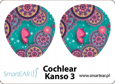 Skins for Cochlear Kanso 3 processor - butterflies
