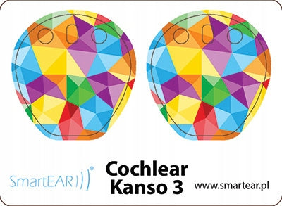 Skins for Cochlear Kanso 3 processor - rainbow