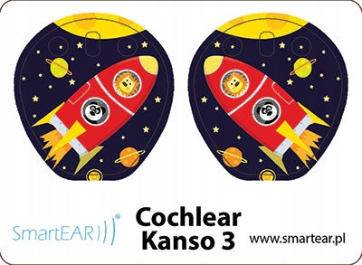 Skins for Cochlear Kanso 3 processor - rocket