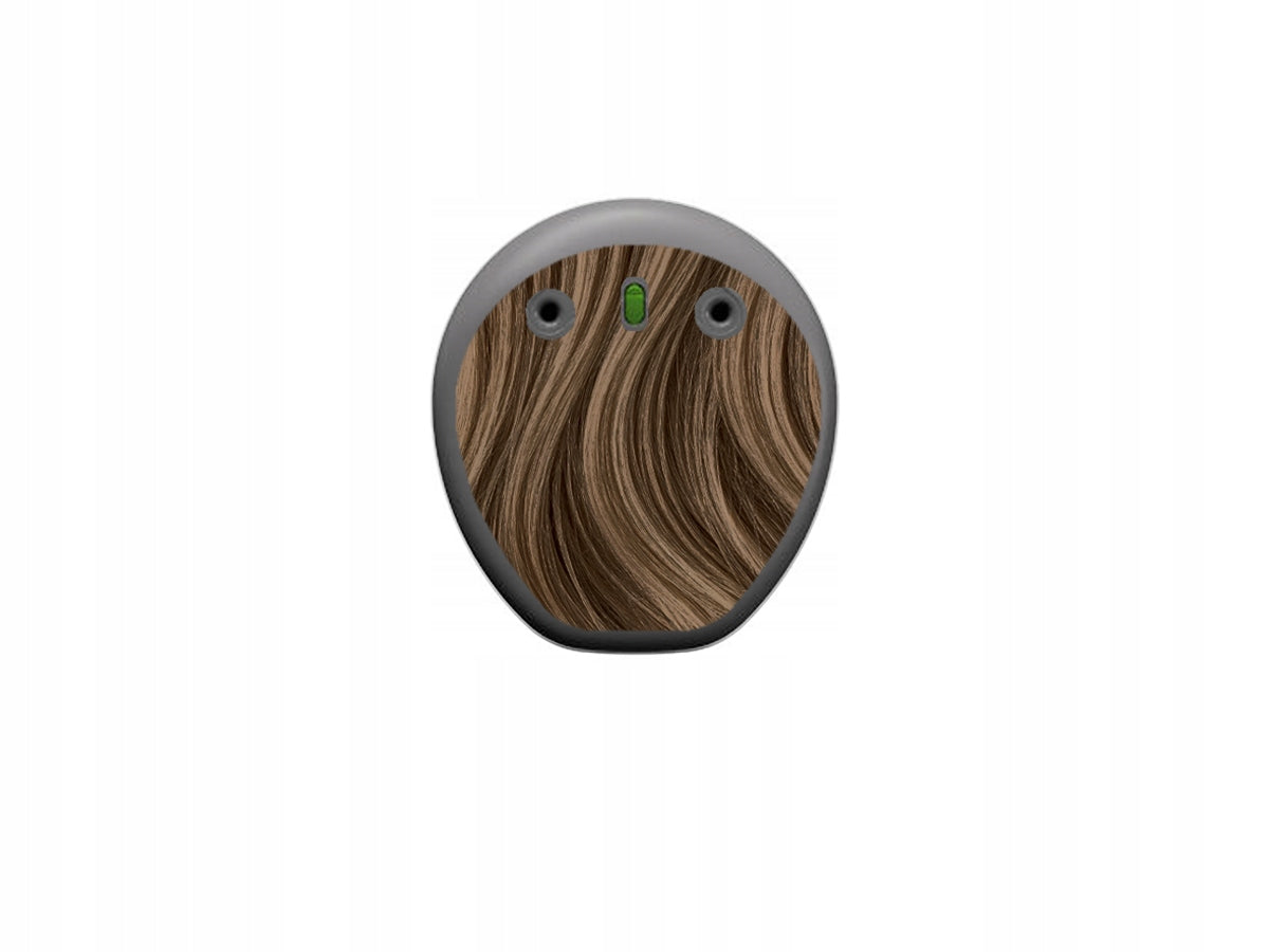 Skins for processor Cochlear Kanso 3 - brown hair Medical device no