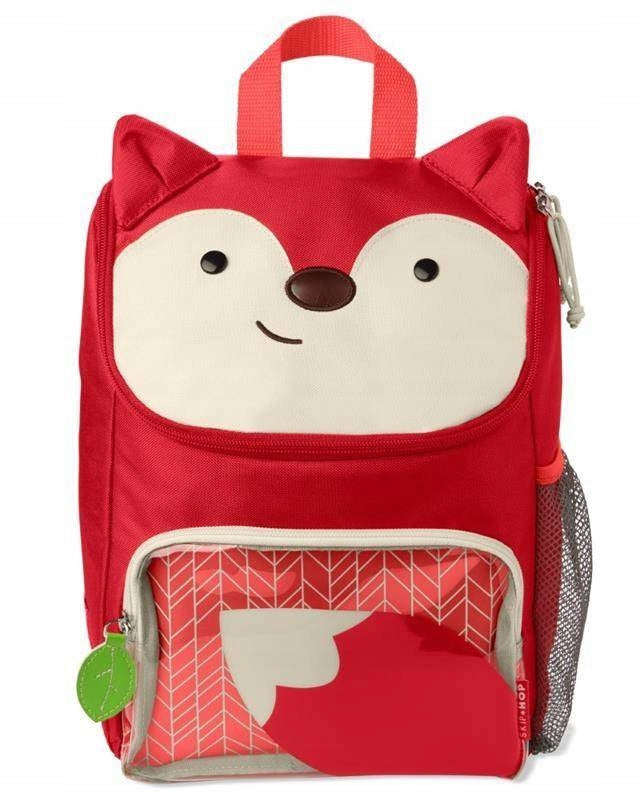 Skip Hop Backpack with Drink Pocket for Kids Junior Zoo Fox Color red multicolor