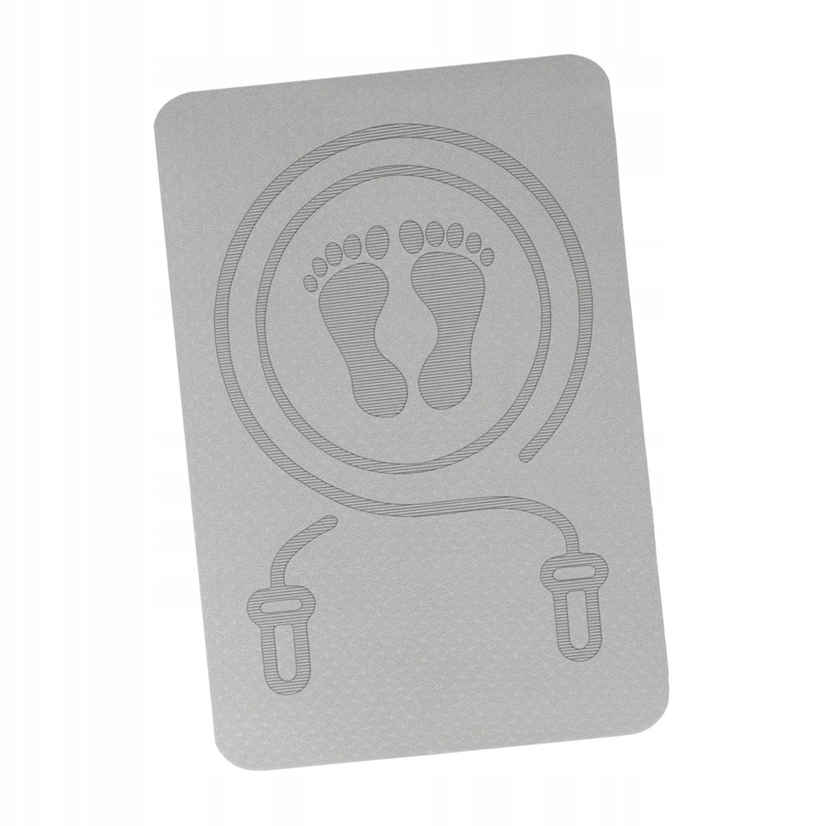Skipping Rope Mat, Rope Jumping Mat, Shockproof, Non Slip, Fitness Gray