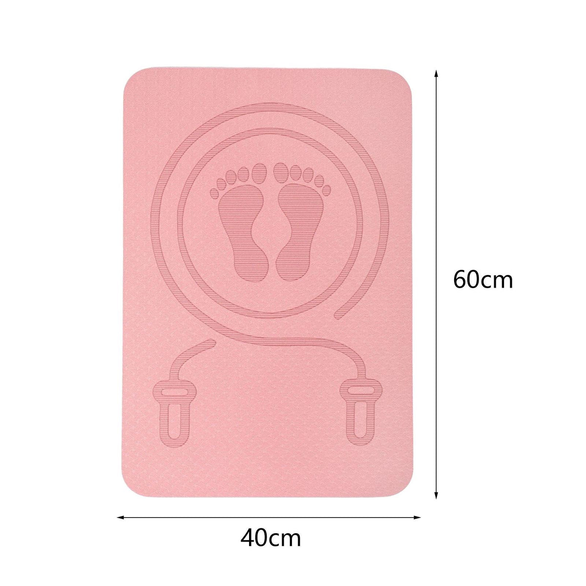 Skipping Rope Pad Anti Slip Exercise Mat Shock Absorption Jump Rope Pink Brand no brand