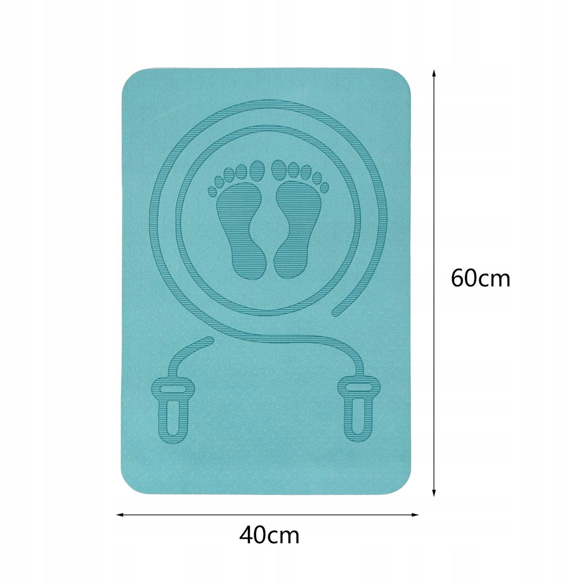 Skipping Rope Pad Non Slip Cushion Exercise Mat Jump Rope Pad Shock Blue Brand no brand