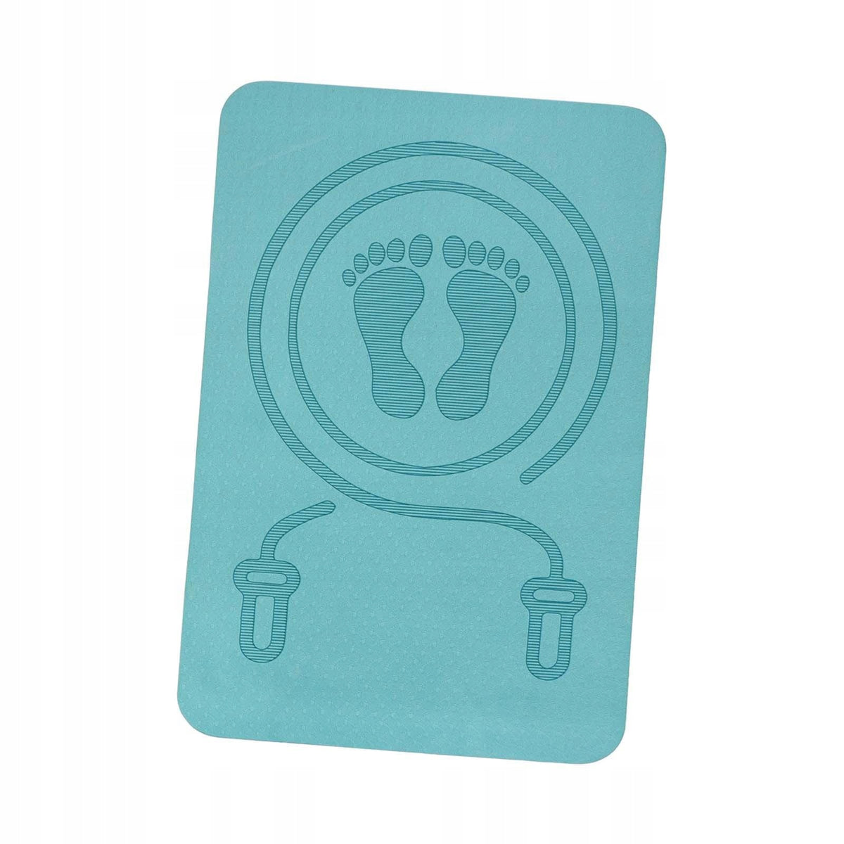 Skipping Rope Pad Shock Absorption Fitness Mat Non Slip Pilates Blue