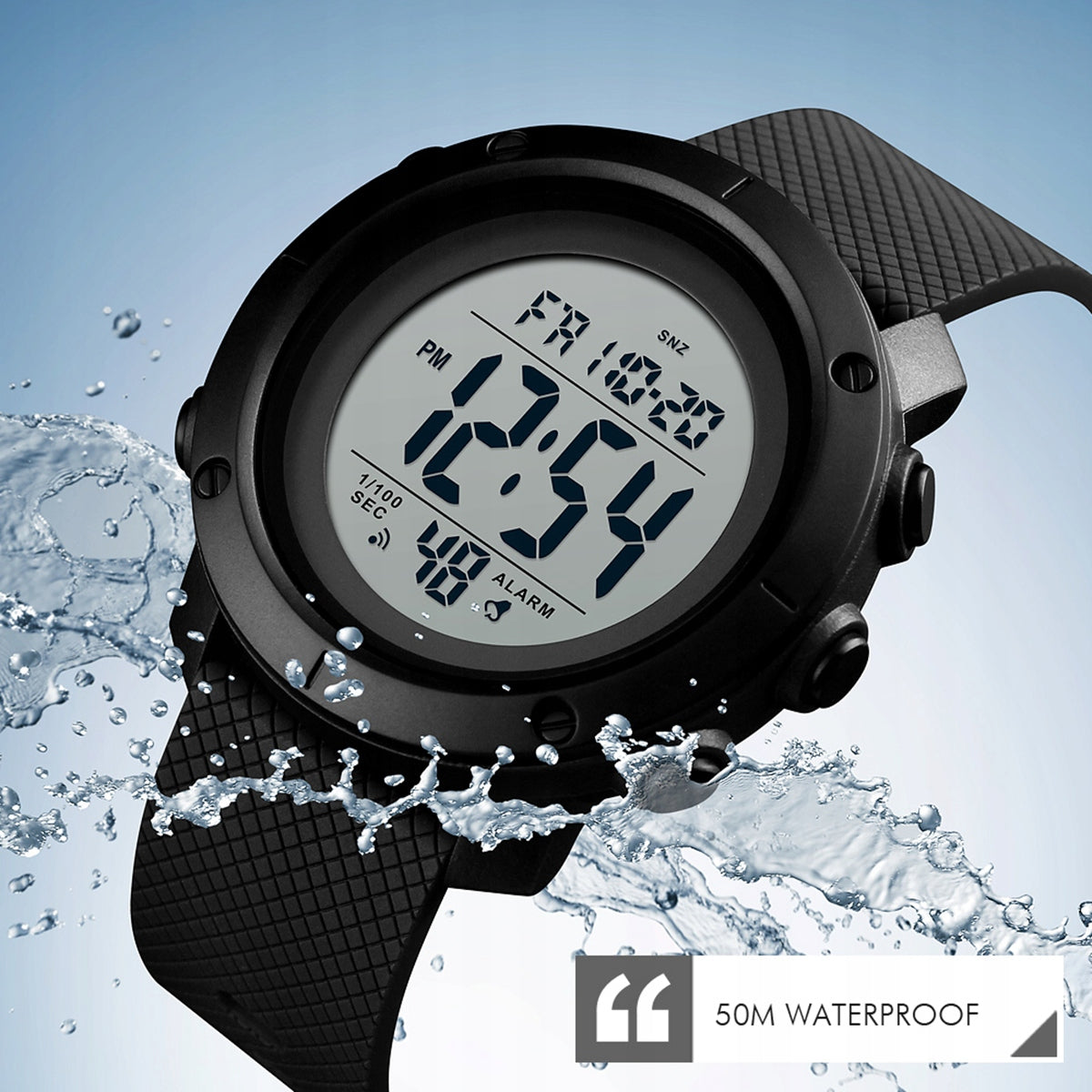 Skmei 1426 Digital Movement Men Watch 5ATM Waterproof El Fring 8L Mechanism other