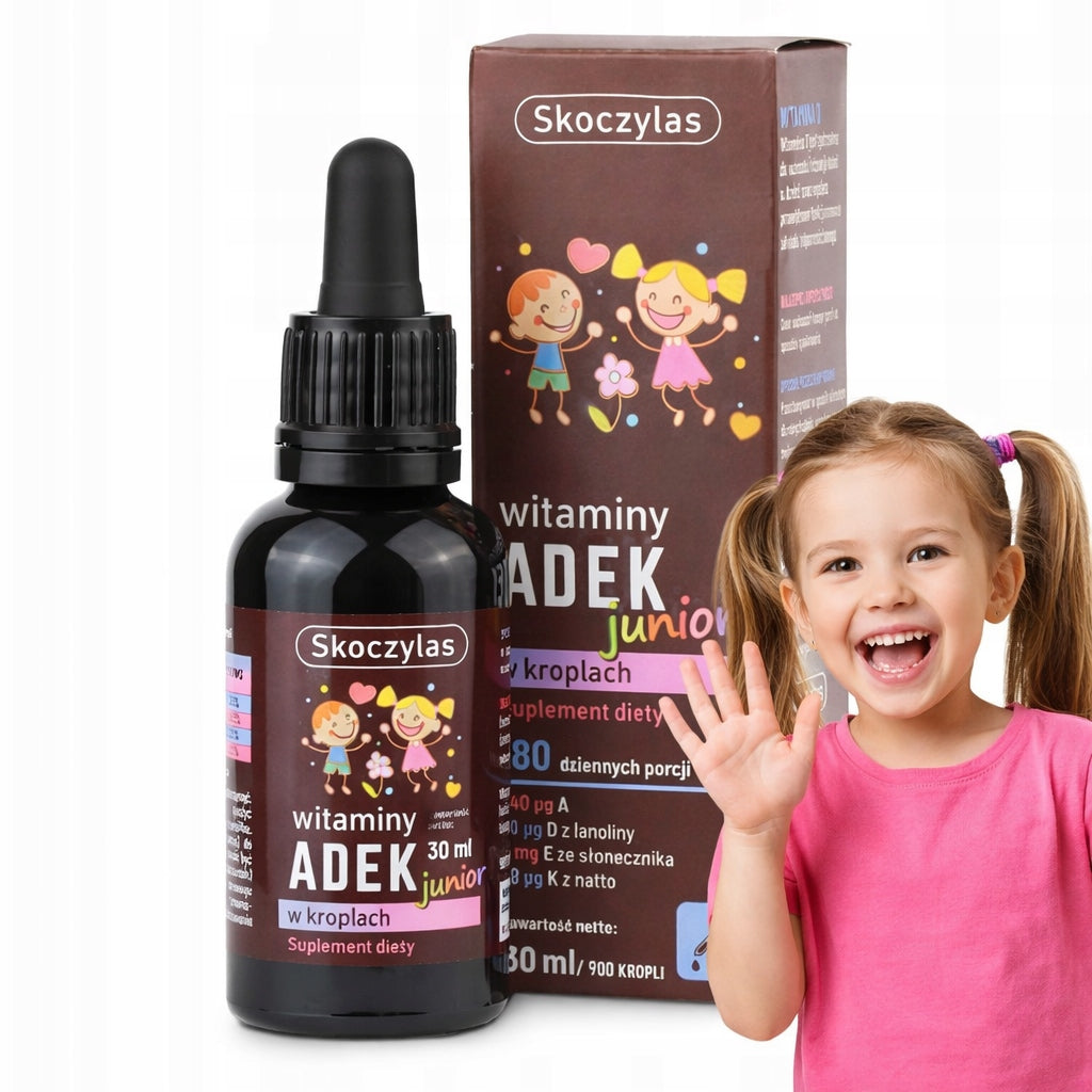 Skoczylas ADEK JUNIOR Vitamin A D3 E K2 DROPS FOR CHILDREN