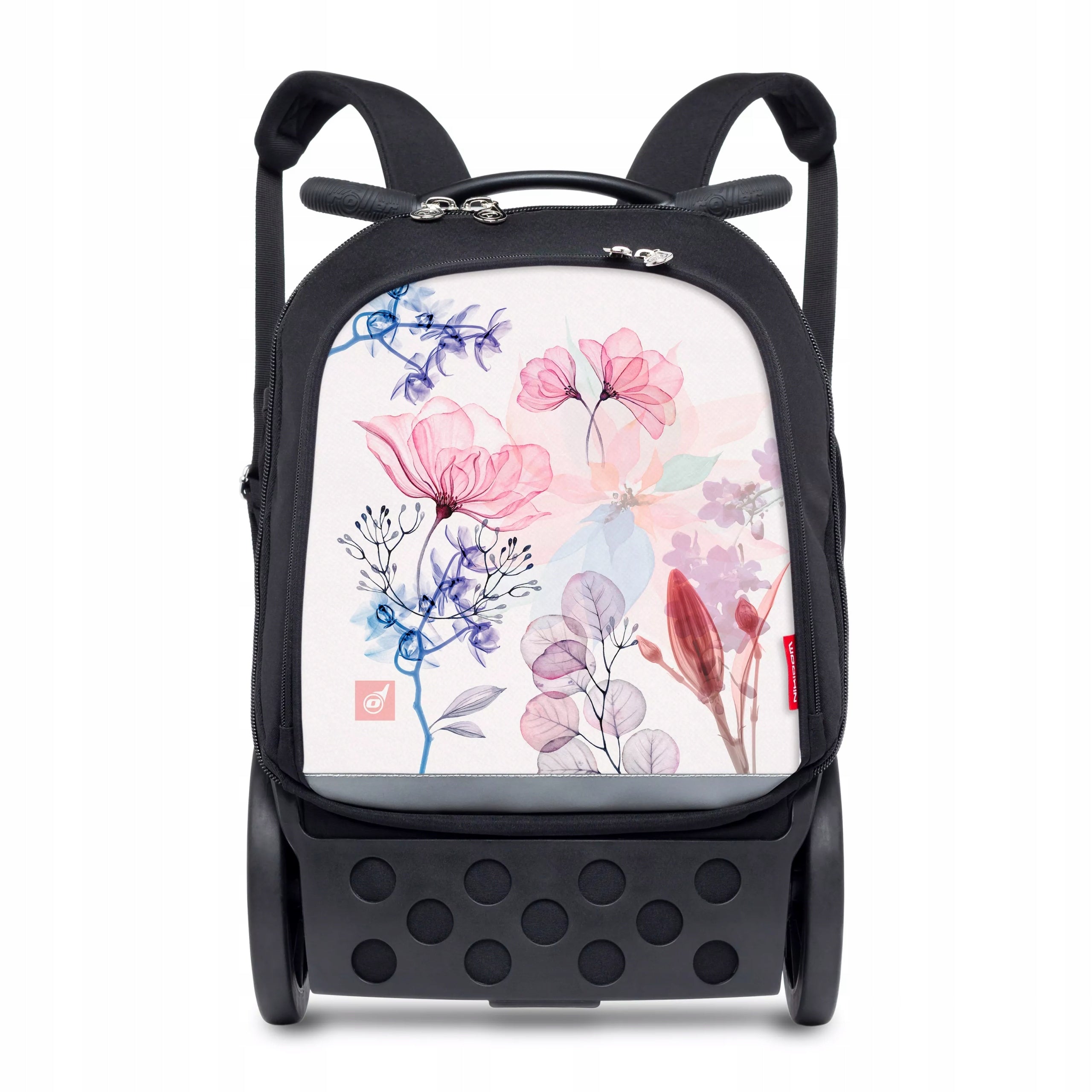 Školní batoh na kolečkách Nikidom Roller UP XL Aquarella, 27l, černý