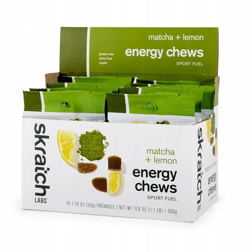 Skratch Labs Lemon Flavoured Gummies with Green Tea