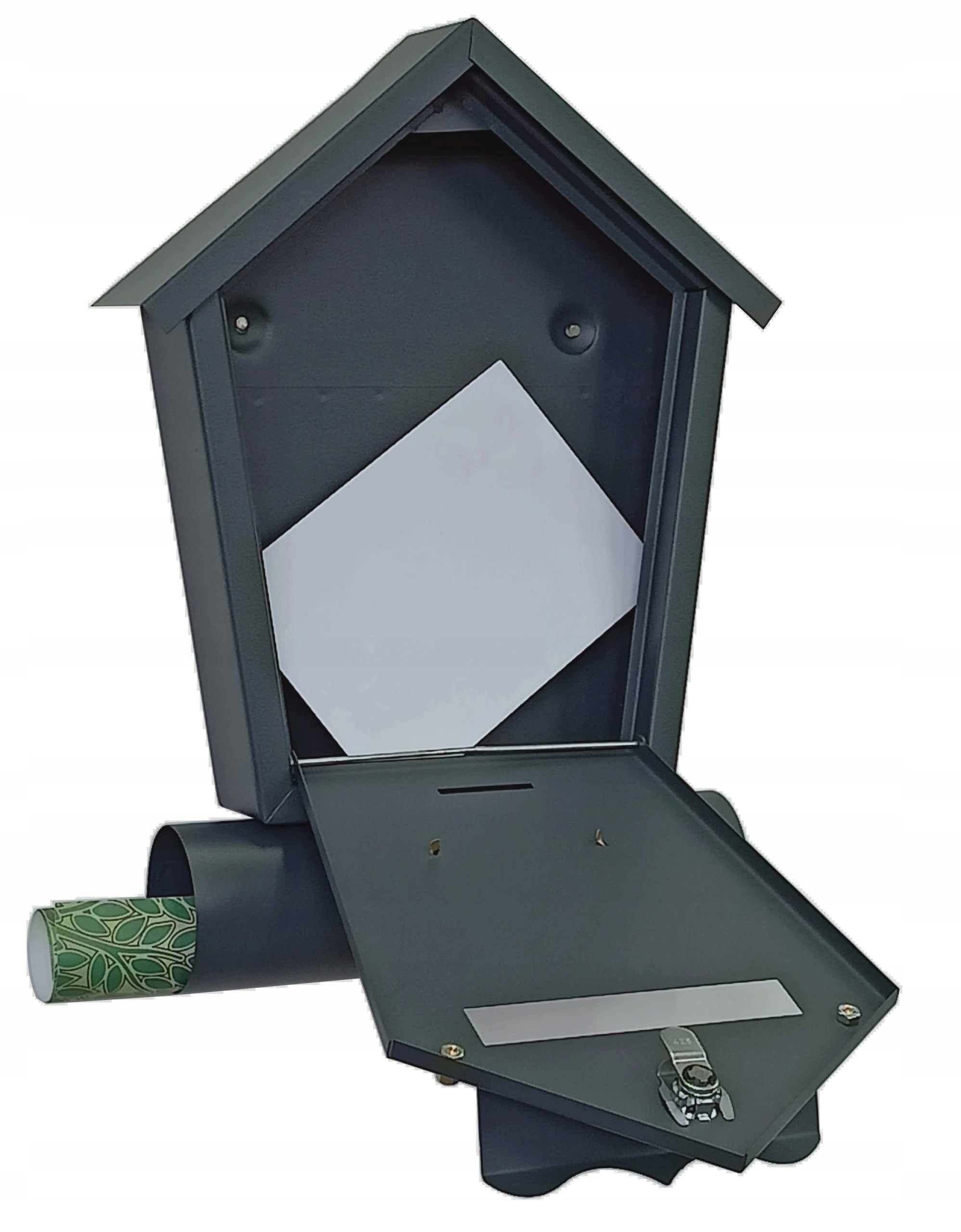 Briefkasten R&amp;D 37,5x27,5x7 cm, grau 