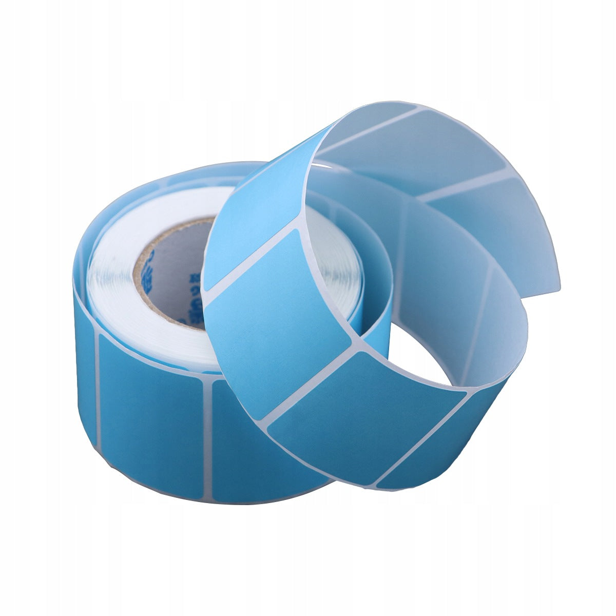 Sky-Blue Thermal Shipping Labels, Waterproof Writable for Zebra & More