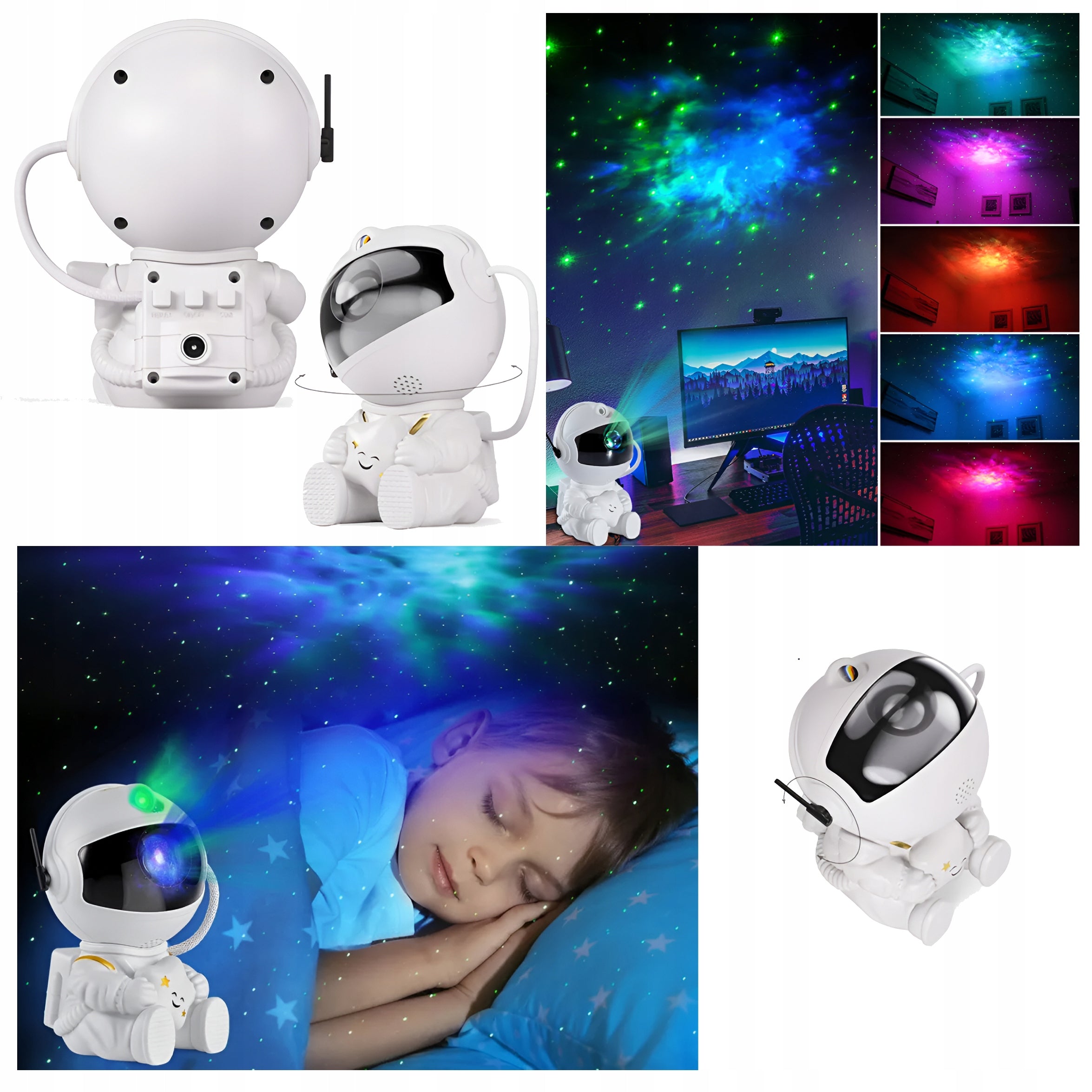 Sky Star Projector Astronaut Kids Remote Control Projector LED Night Light Packaging status original