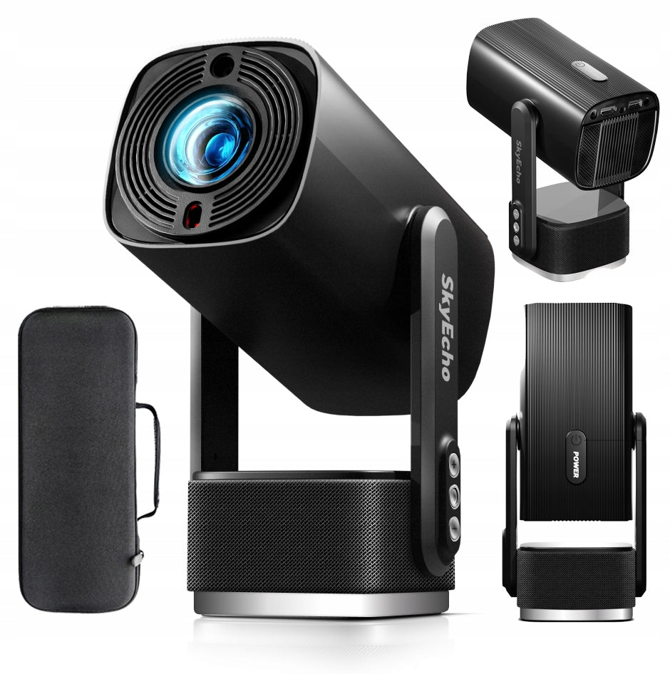 SkyEcho FreeONE Pro Portable Projector 350 ANSI 2HPlaytime Android 1080P4K