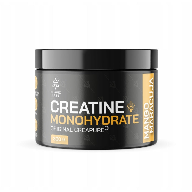 Slavic Labs Creapure 300g Creatine Micronized Mass Strength Mango with Passionfruit