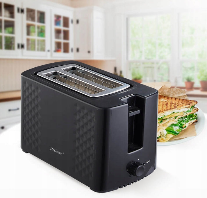 Sleek Black Toaster 750W | Maestro MR-701 Dominant color black