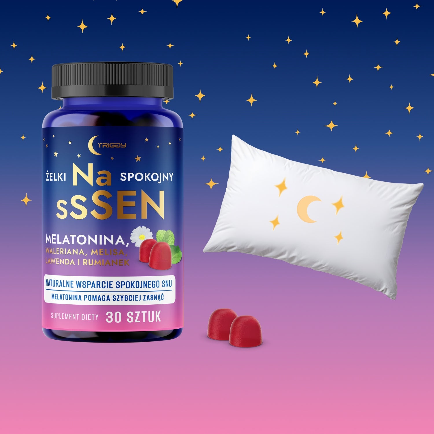 Sleep gummies Triggy Melatonin 30 gummies Medical device no