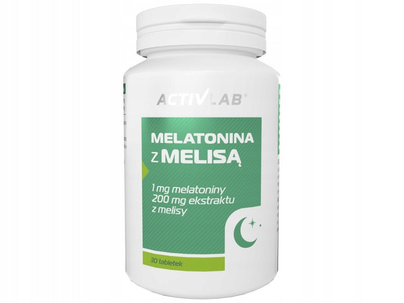 Sleep supplement ACTIVLAB Melatonin with lemon balm (30 tablets)