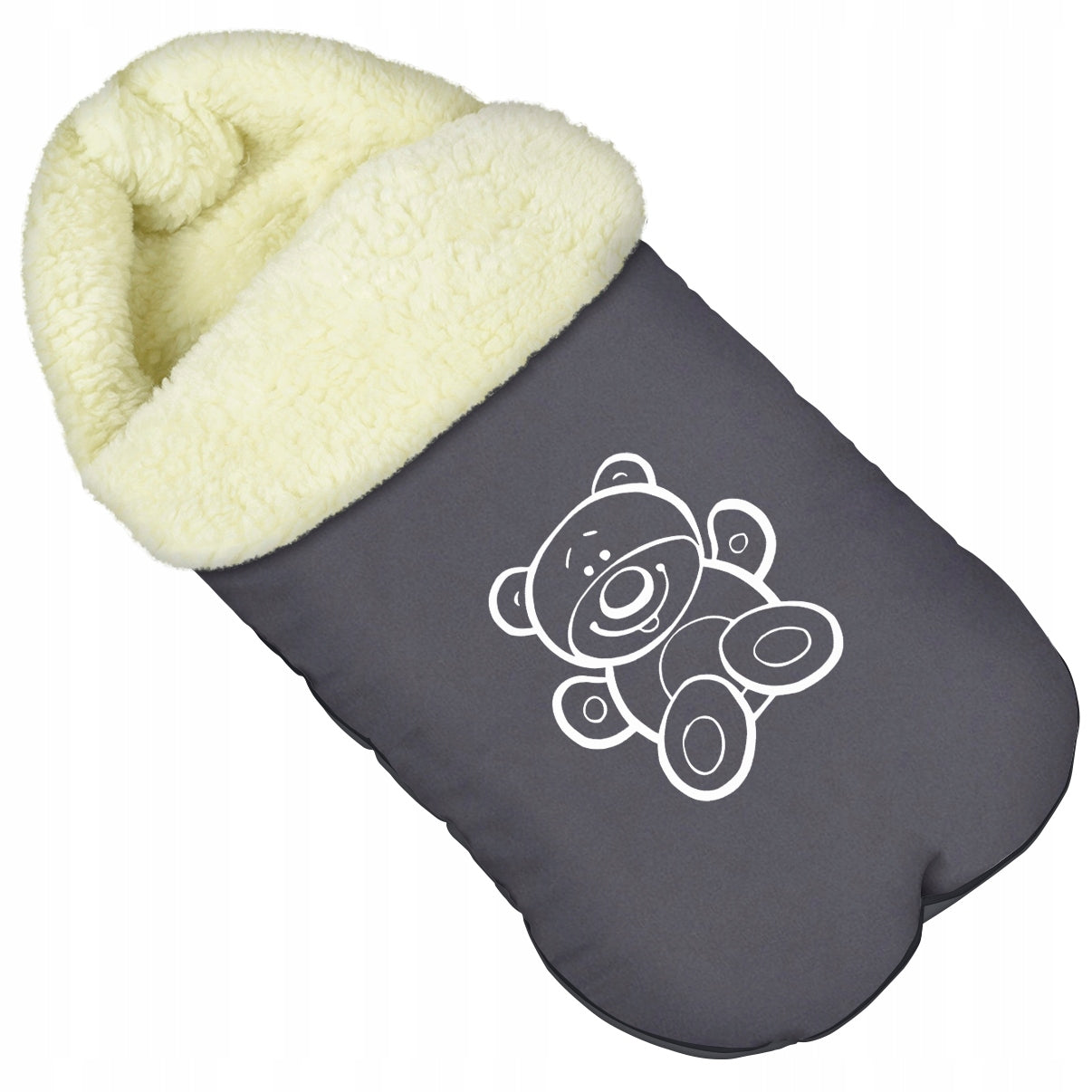 Sleeping Bag for Stroller Gondola Sled Sleeping Bag Warmed 5in1 Fur Lamb BEAR 85