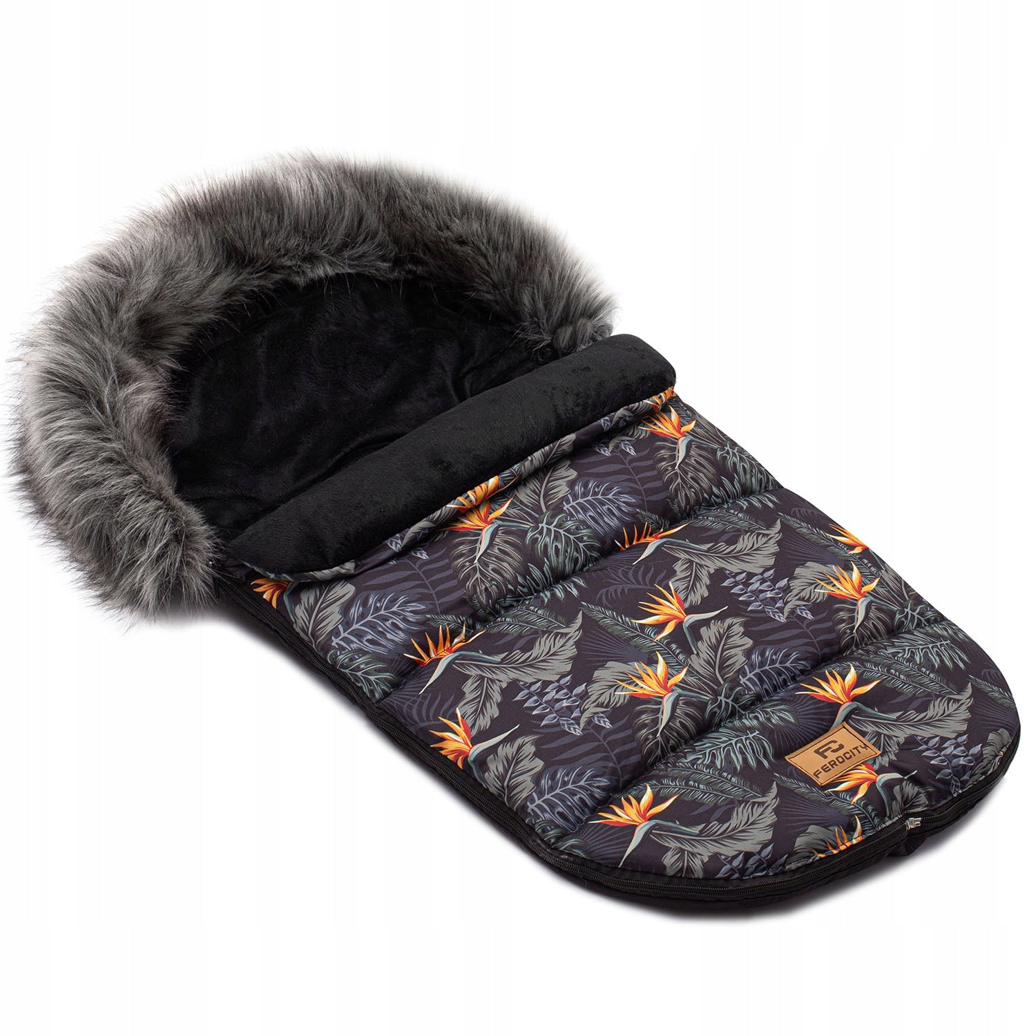 Sleeping Bag for Stroller Gondola Sled Warmed 5in1 Fur Waterproof 85 cm