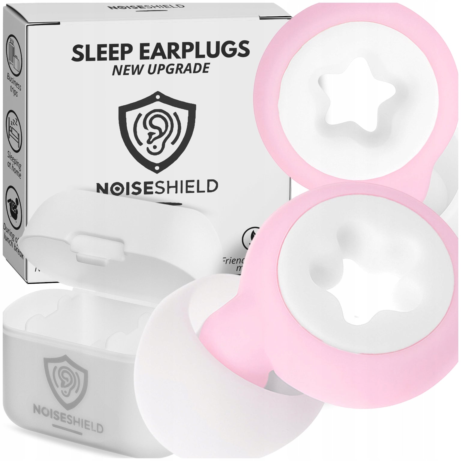 Sleeping Earplugs Silicone Stopwatches with Insole Noise Cancelling Case