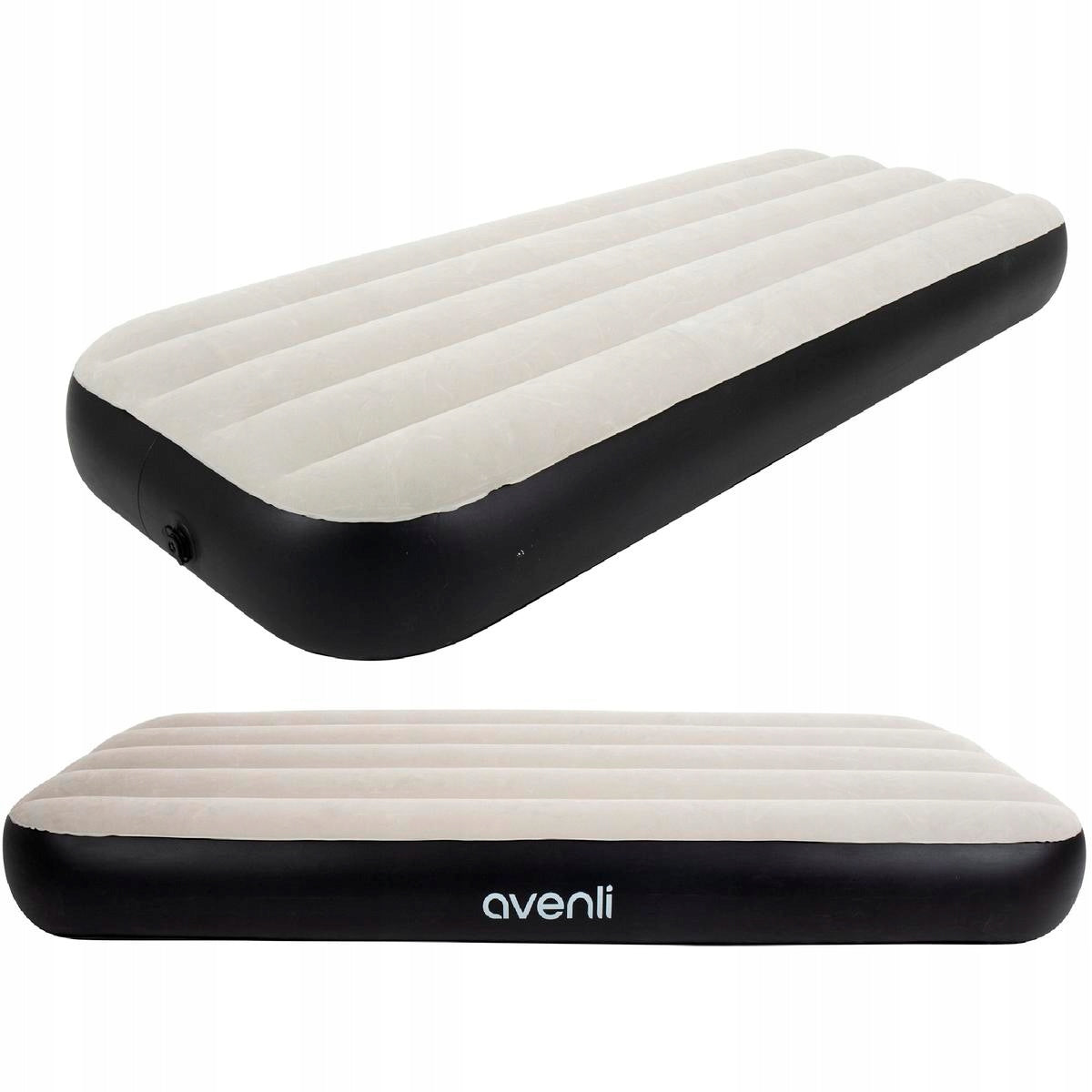 Sleeping Mattress Velour Inflatable Bed 191x76x25cm 1 Person