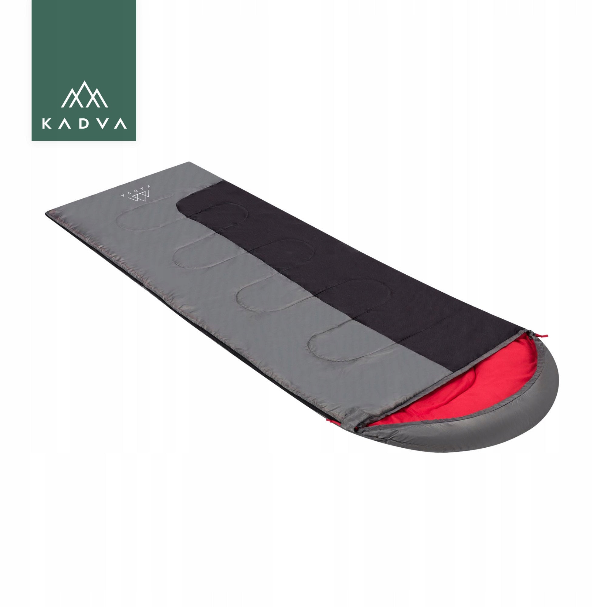 Sleeping bag KADVA Dorma L left grey 220x75 tourist light mummy cover Manufacturer code KDV-B4B041-GY