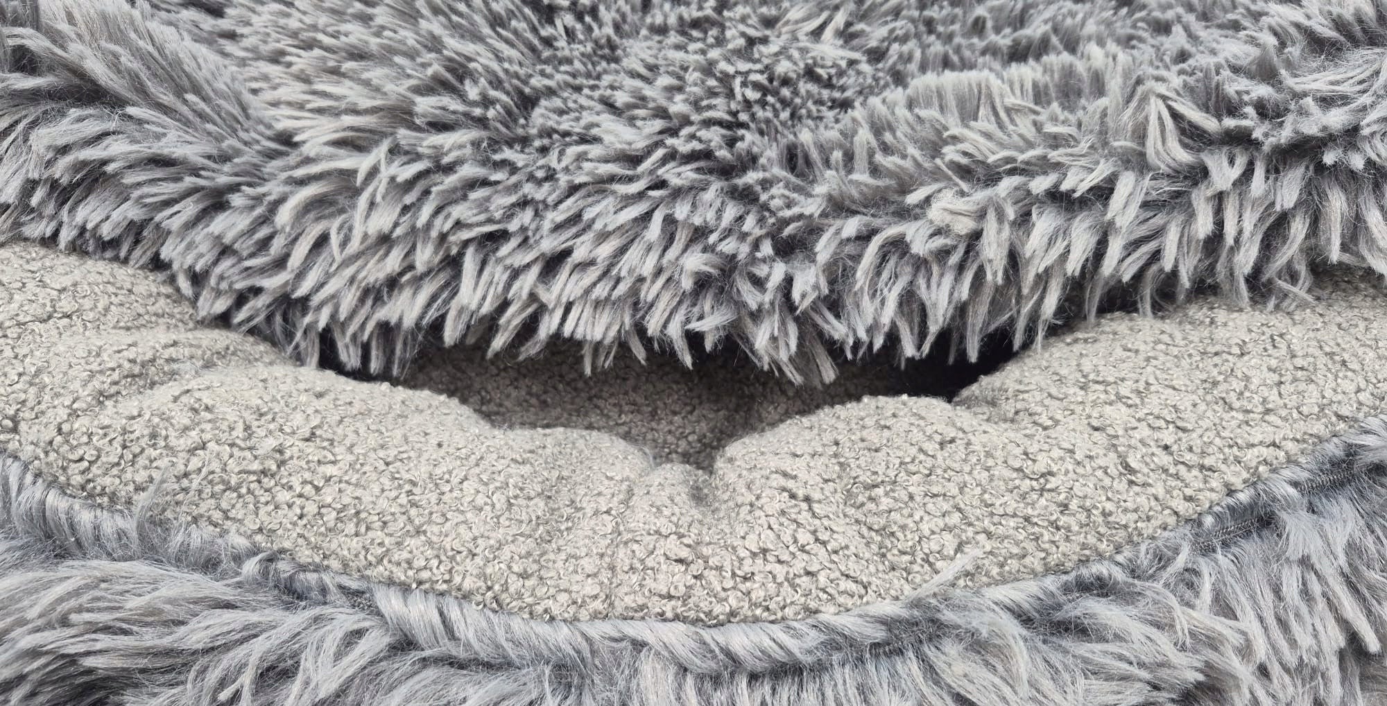 Sleeping bag bed 80 cm – for dog and cat Warm, round. Shaggy / Boucle Manufacturer code Śpiwór legowisko śpiworek 80 cm dla psa kota