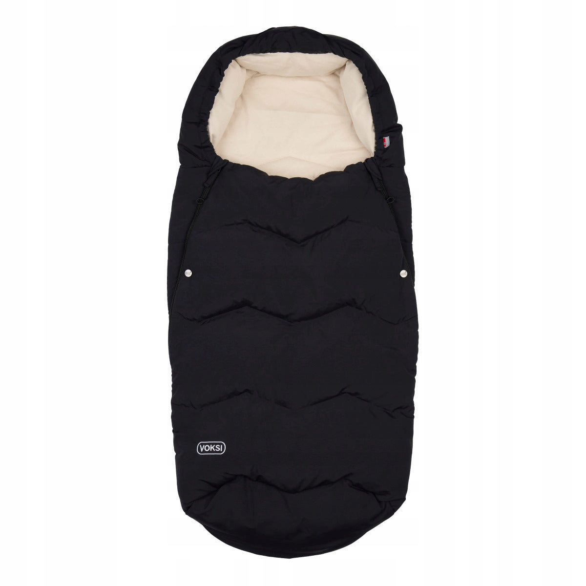 Sleeping bag for car seat/carriage Voksi Explorer - black