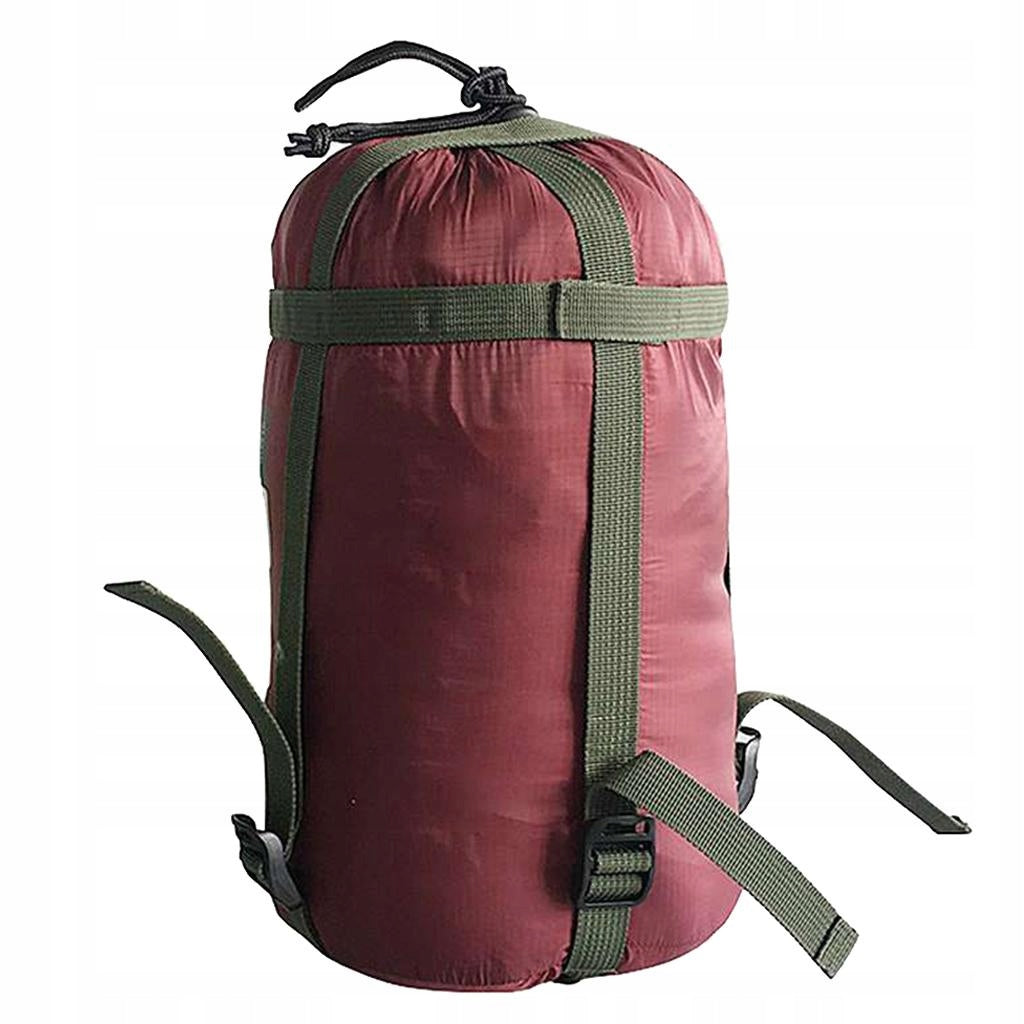 Sleepingbag Storage Pack Compression Stuff Sack Tent Utility Wine Red