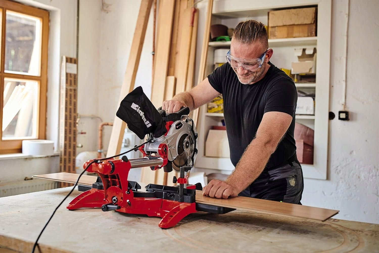 Sliding miter saw Einhell TC-SM 2131/1 Dual 1800 W 210 mm Brand Einhell