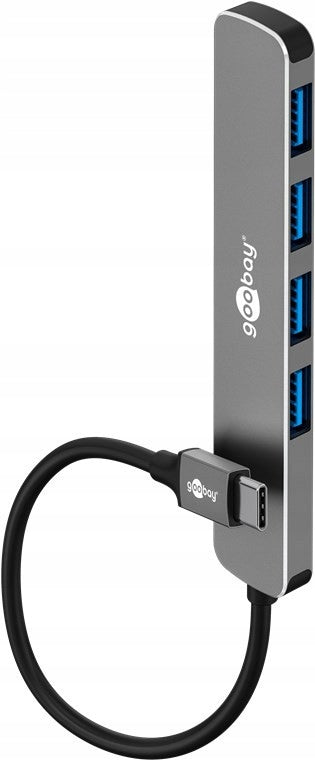 Slim 4-Port USB-C to USB-A Hub, 5 Gbit/s