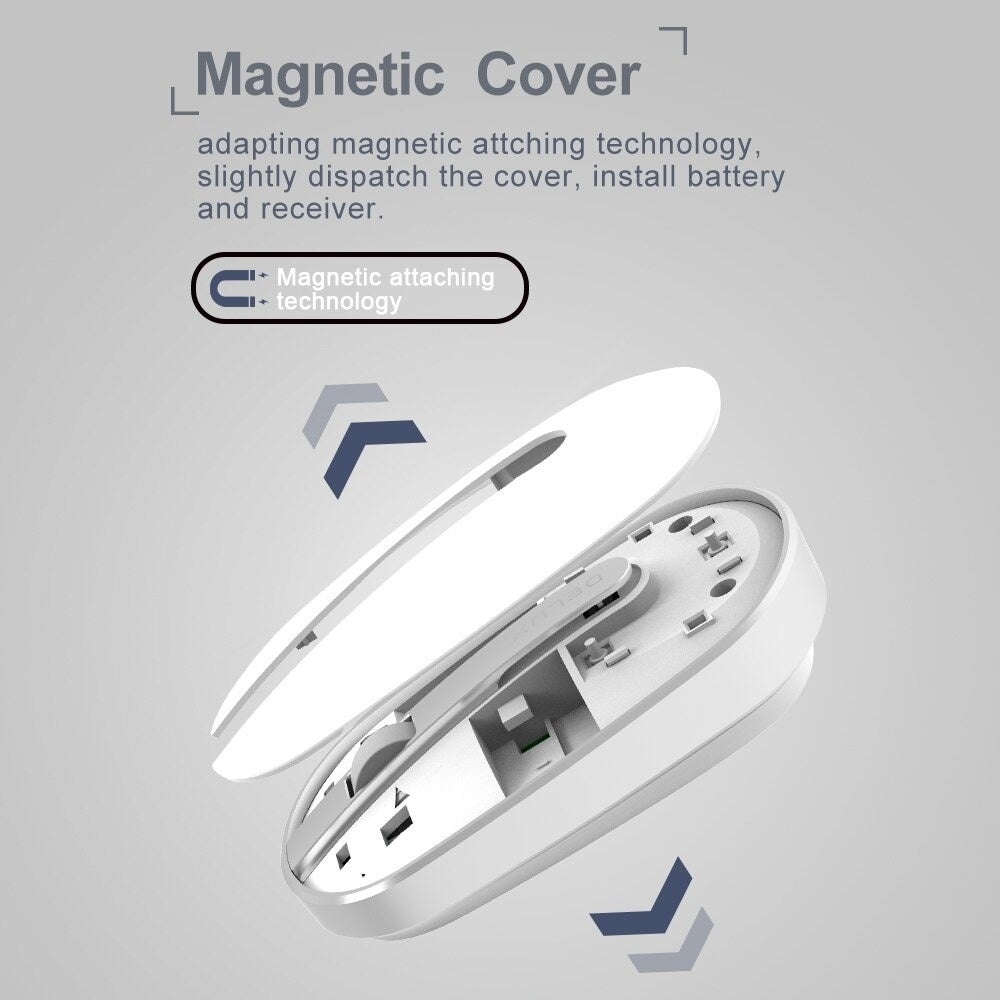 Slim DeLux M326 Wireless Mouse Color white
