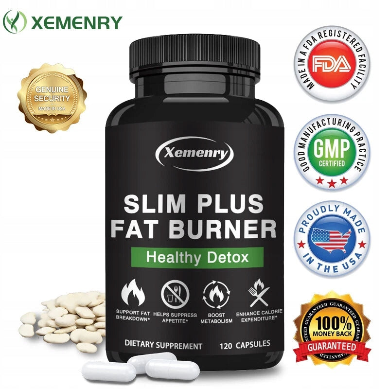 Slim Plus Fat Burner – L-Carnitine, Green Tea – Weight Loss, Control Packaging status original