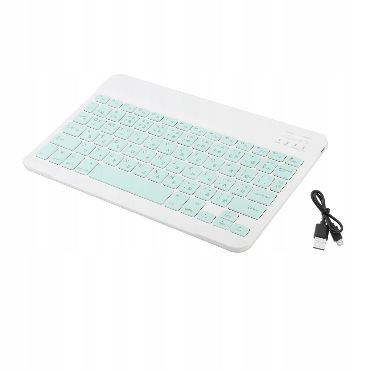 Slim Wireless Bluetooth 5.1 Gaming Keyboard Japanese Keycaps for green