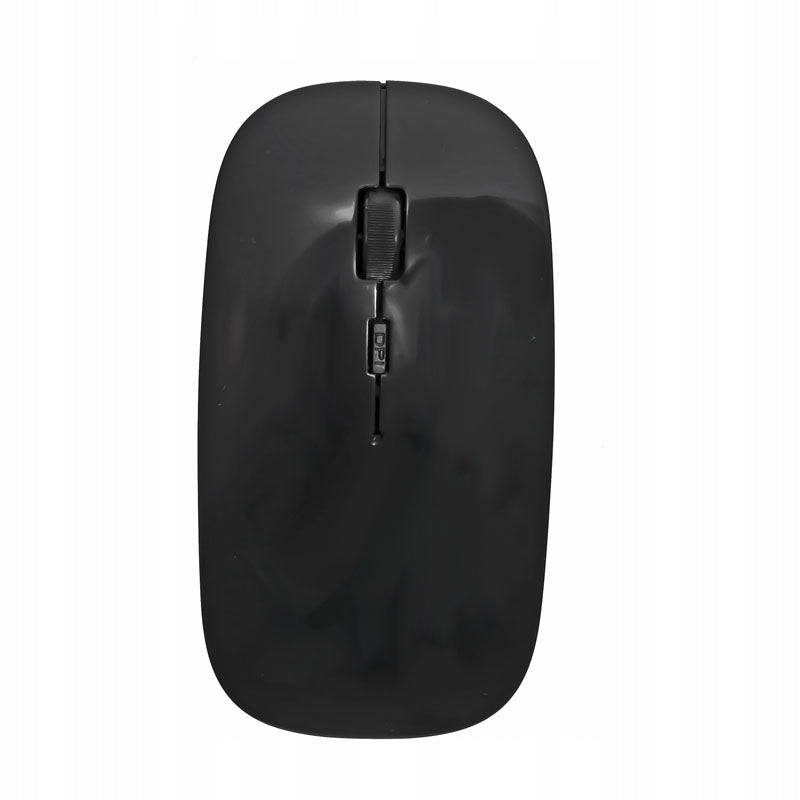 Slim Wireless Optical Mouse with Receiver Color black