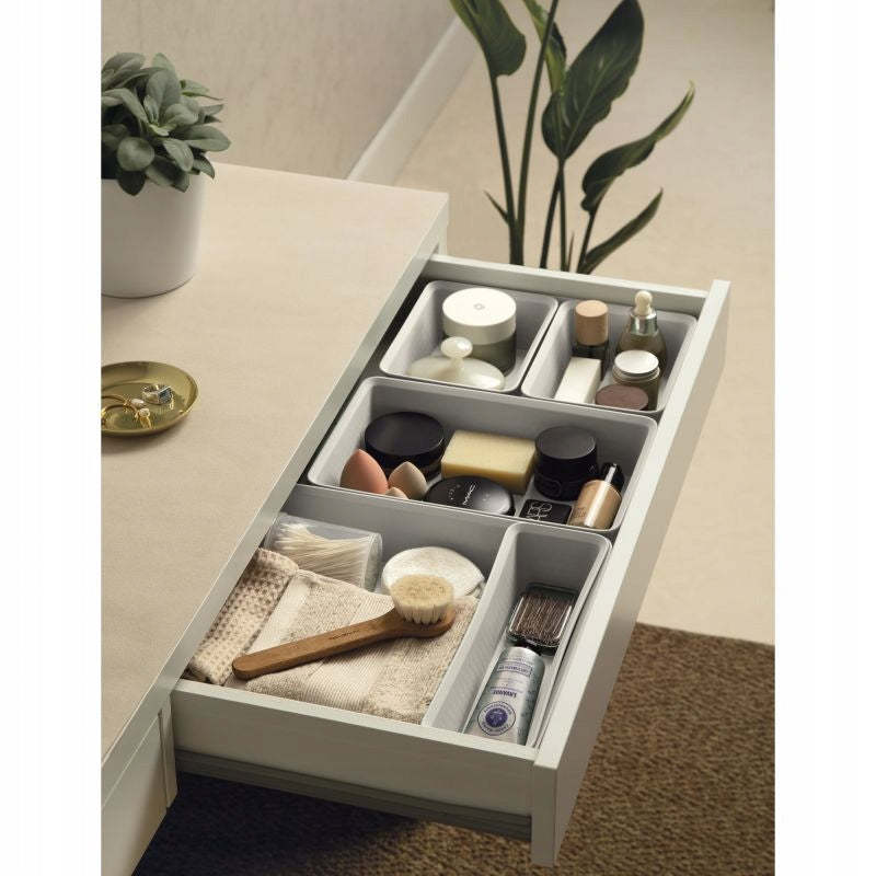 Slim organizer basket for a drawer, desk, living room, kitchen, white Manufacturer code 7013701