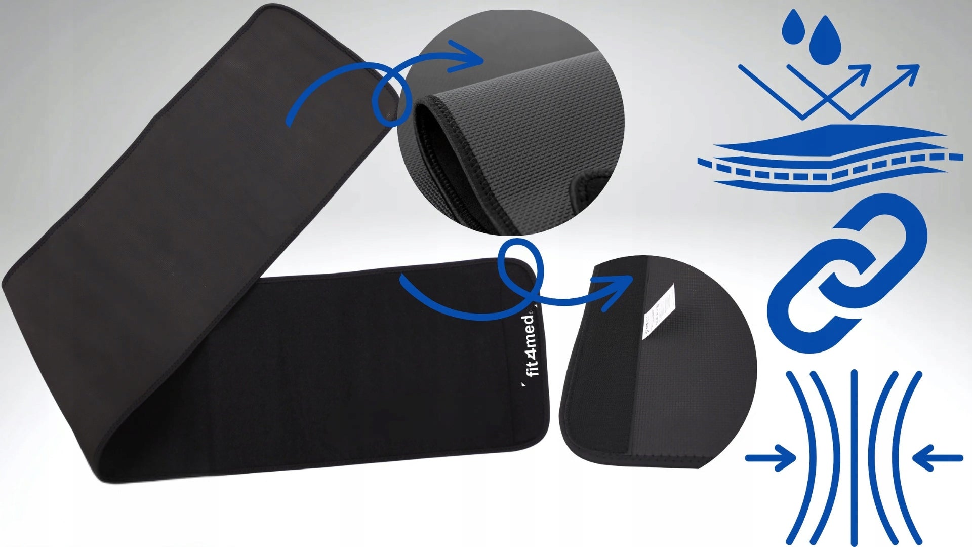 Slimming Belt Belly Slimming Neoprene Wide Comfortable 130 cmx25 Size universal