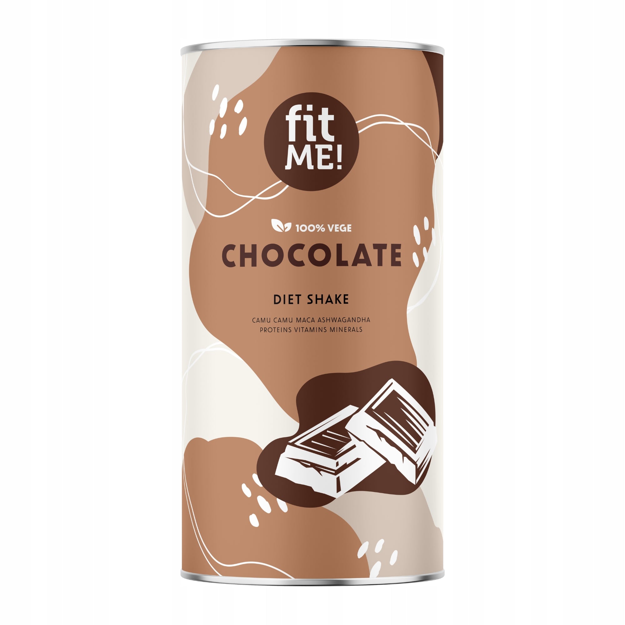 Slimming Protein Cocktail fitME Chocolate 500 g whey protein supplement