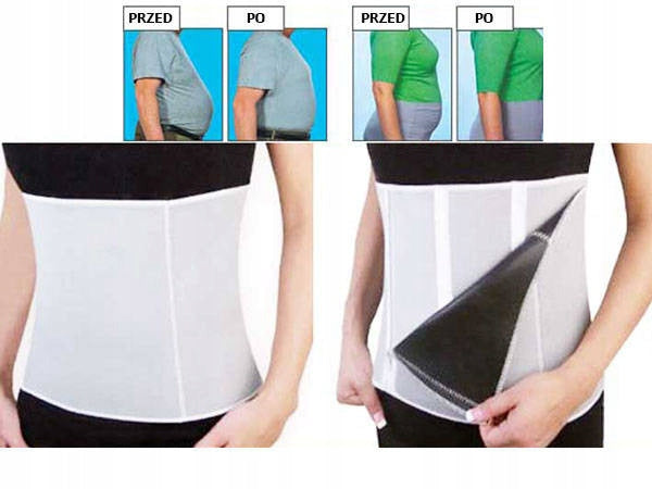 Slimming belt with zip neoprene corset Body parts stomach