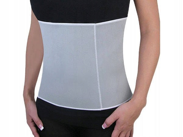 Slimming belt with zipper UNIVERSAL neoprene corset grey Manufacturer code 15317_rozz__gabA_X
