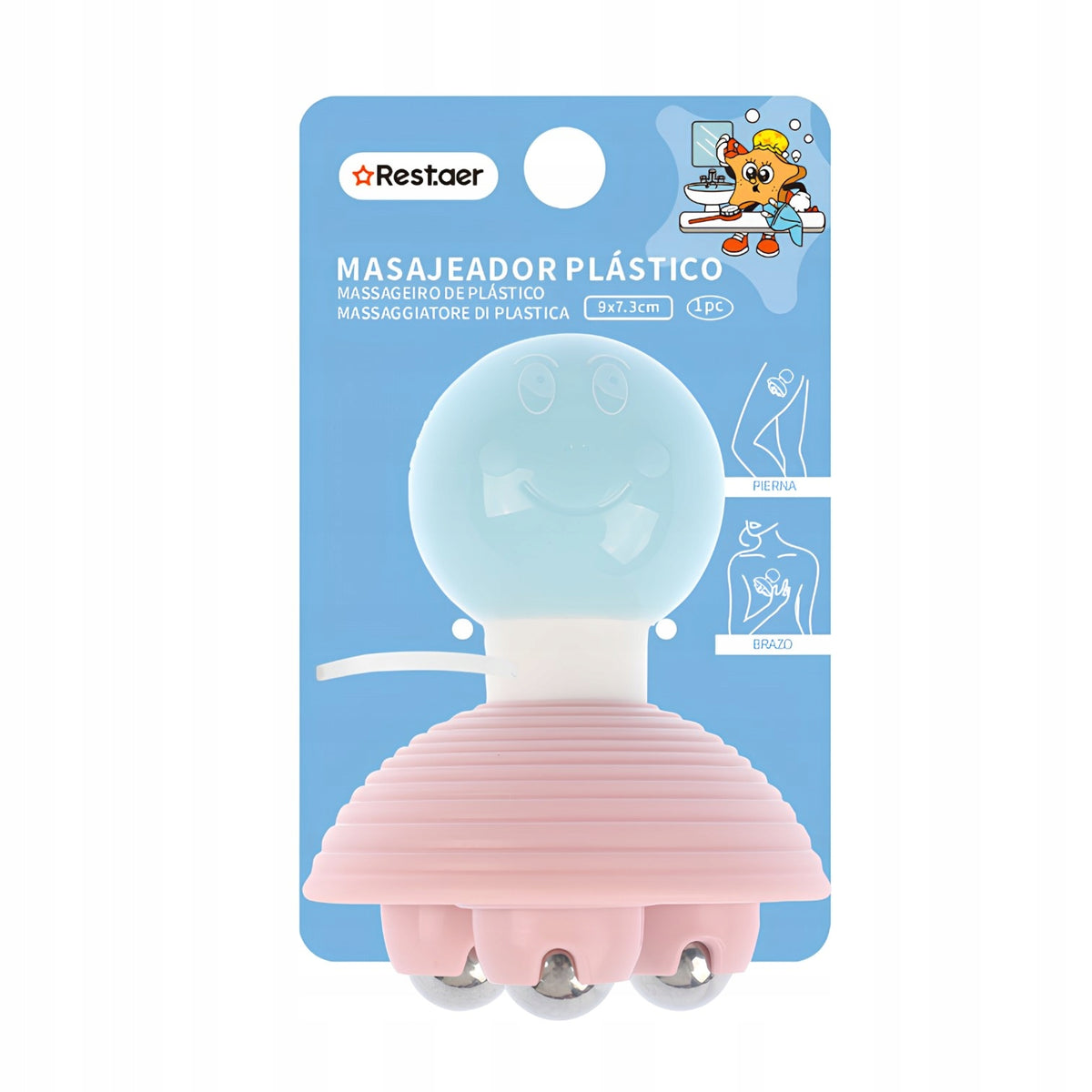 Slimming massager for body | anti-cellulite, metal balls – 9×7,3 cm EAN (GTIN) 5907339168959
