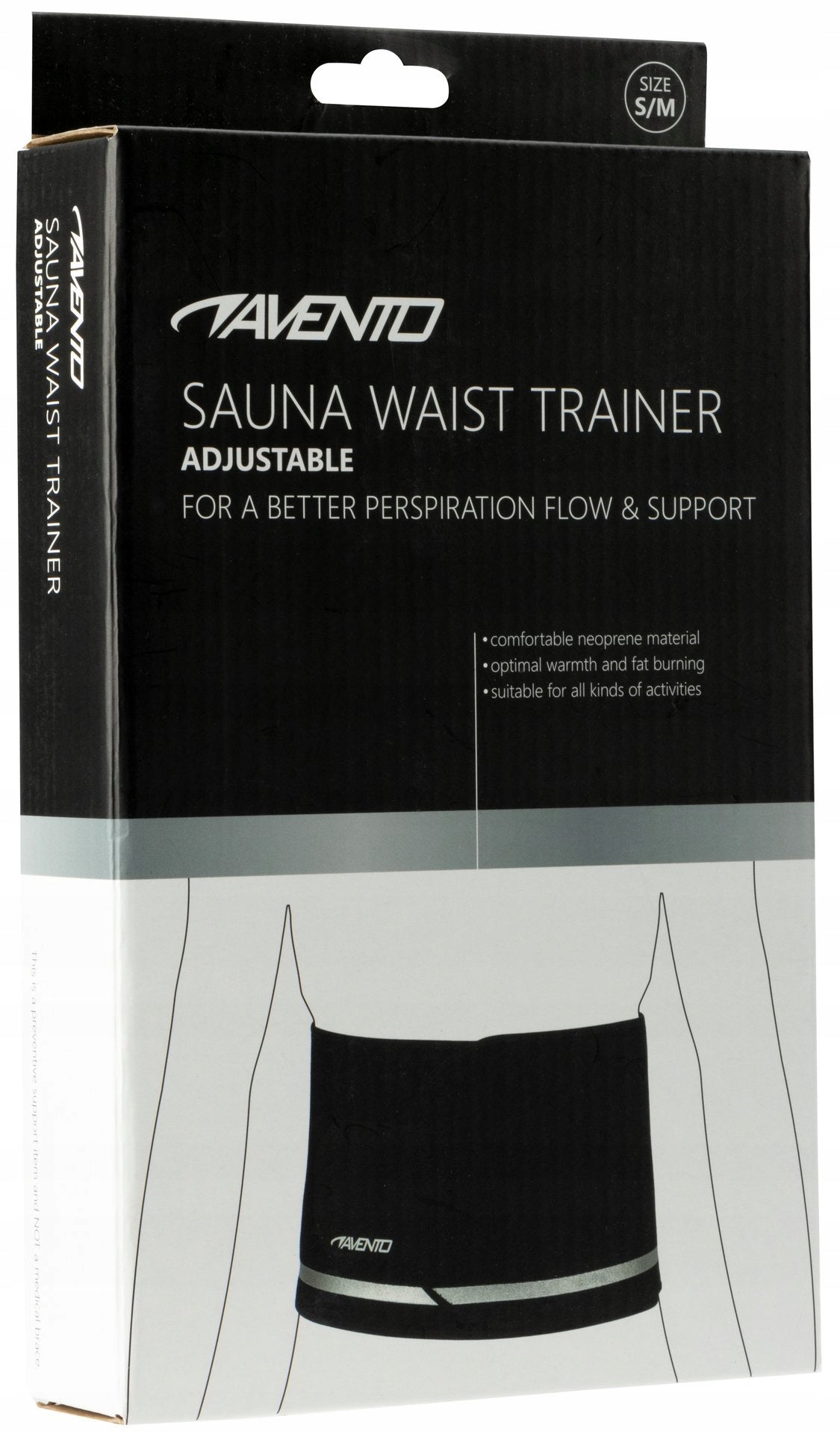Slimming neoprene belt slimming belly wide AVENTO L/XL Brand Avento